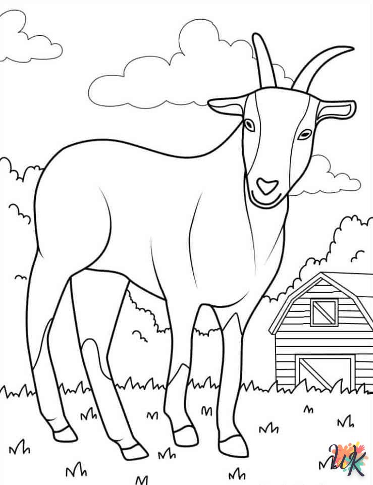 coloriage Animaux De La Ferme  à imprimer gratuitement pdf