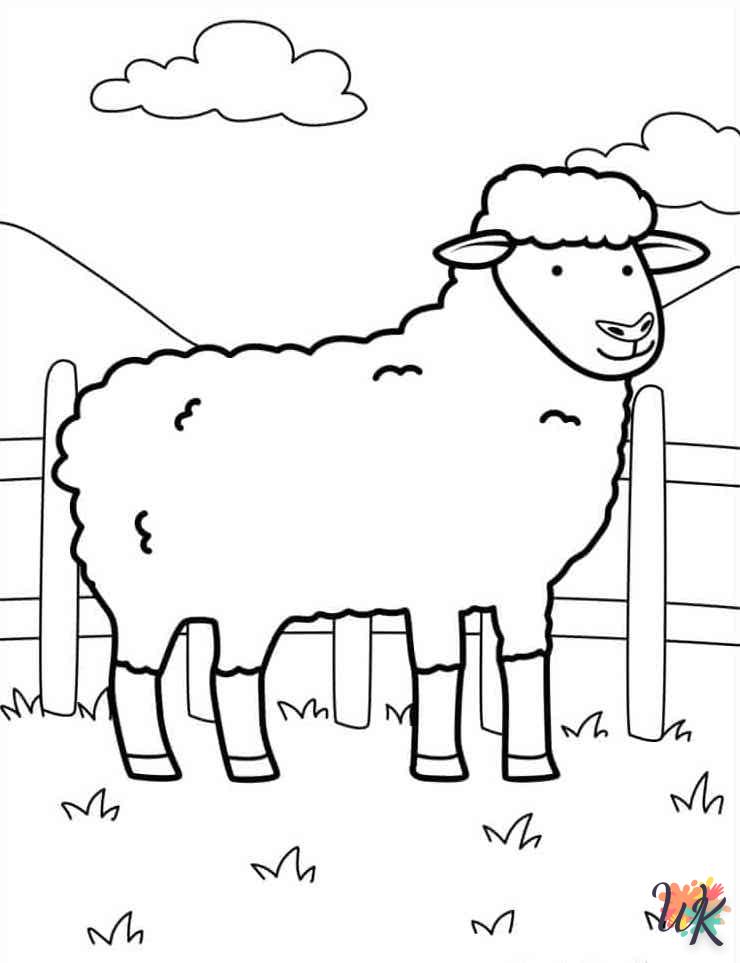 coloriage Animaux De La Ferme  à imprimer pdf