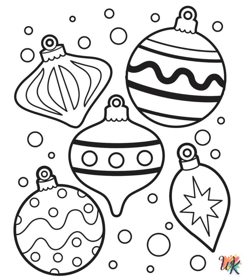 coloriage Boules de Noël  à colorier en ligne gratuit