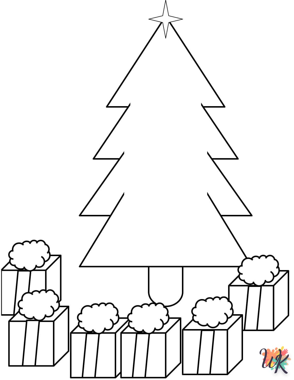 coloriage Cadeaux de Noel  en ligne pour enfant