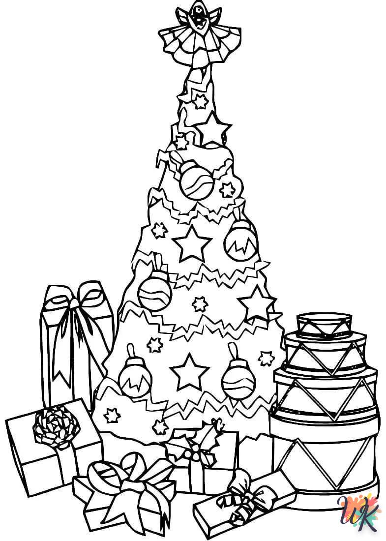 coloriage Cadeaux de Noel  pour enfant