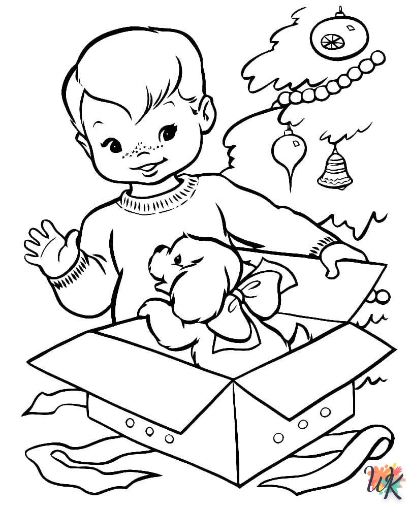 à imprimer coloriage Cadeaux de Noel