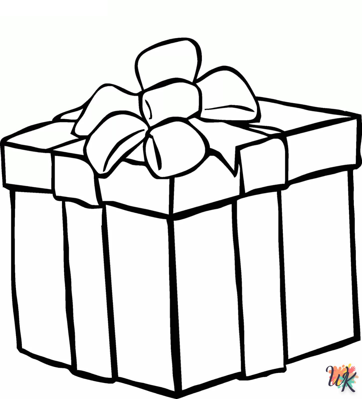 coloriage Cadeaux de Noel  à imprimer pdf