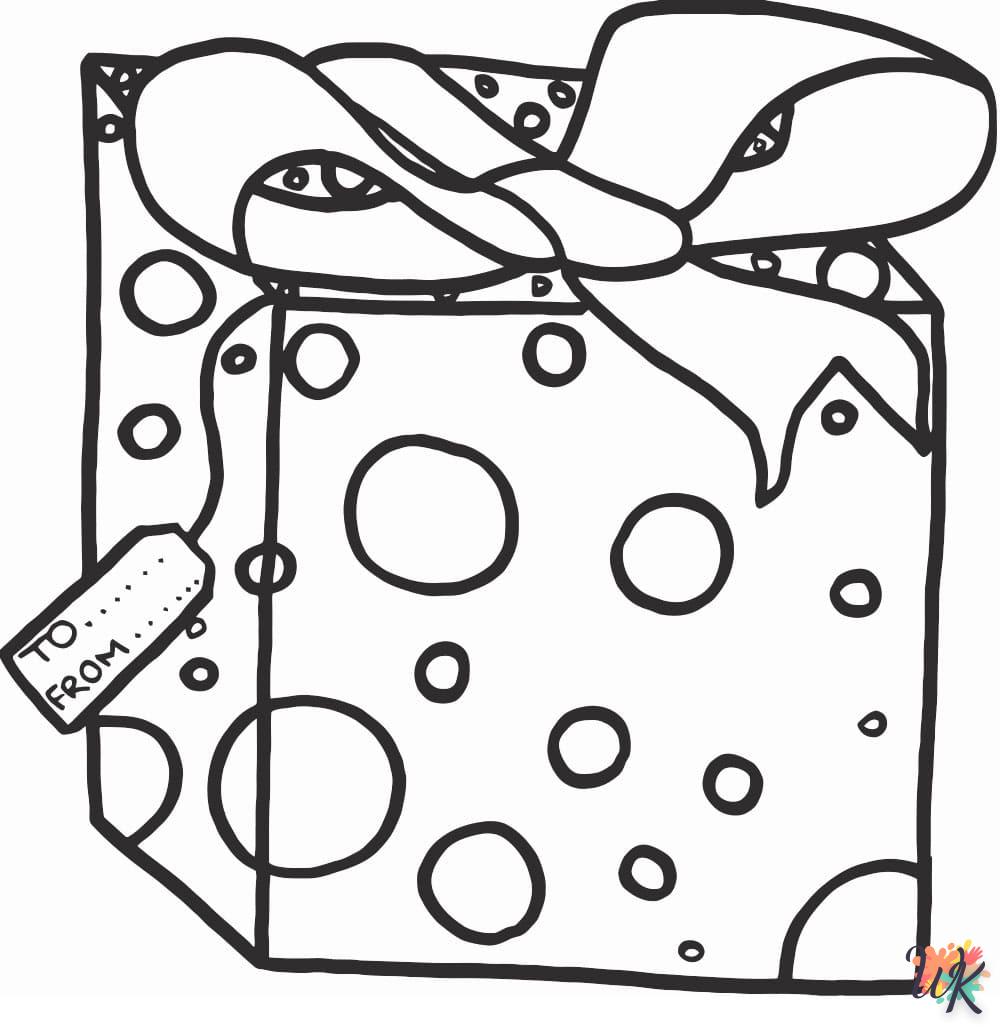 coloriage Cadeaux de Noel  a imprimer