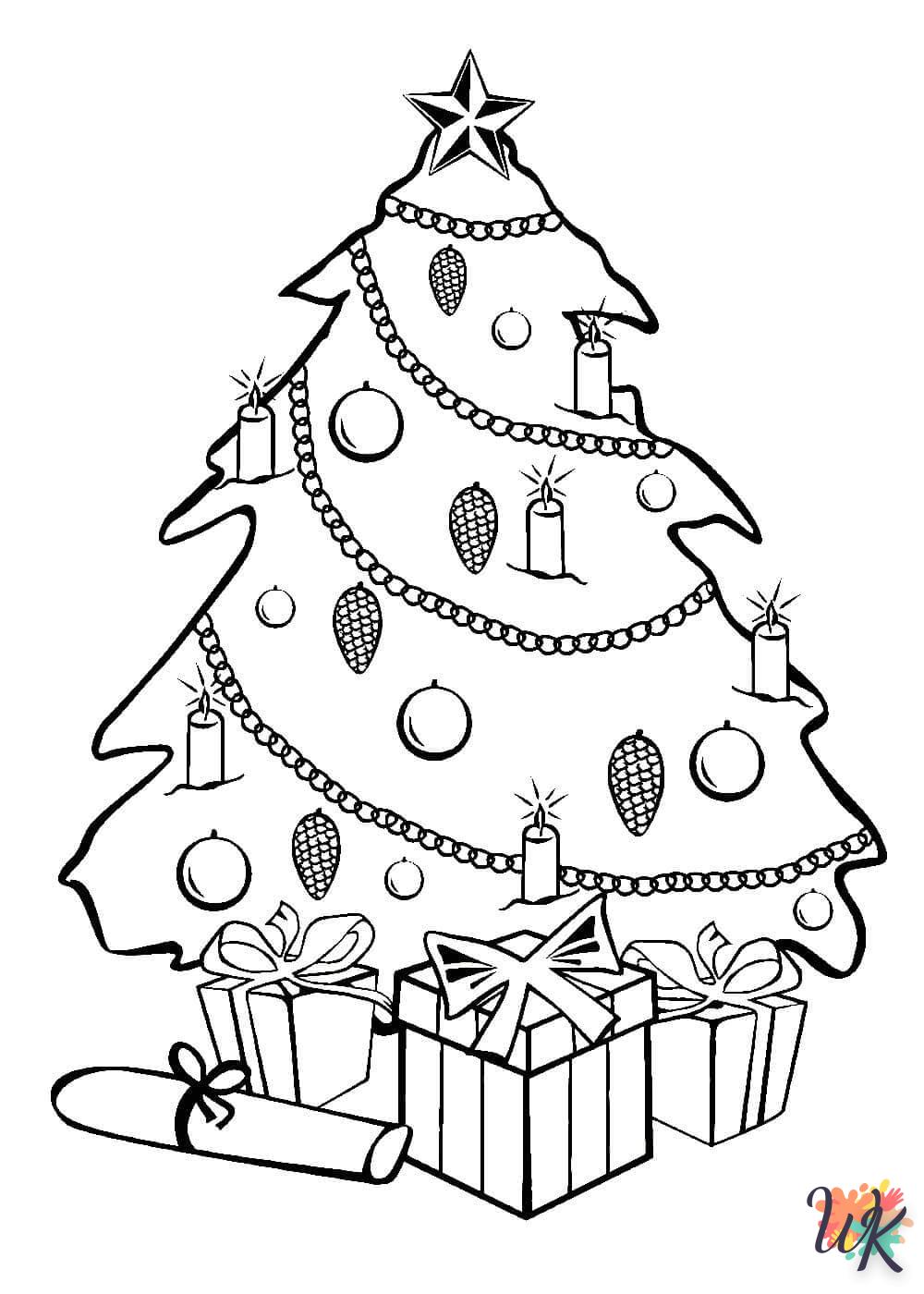 coloriage Cadeaux de Noel  pour enfant a imprimer gratuit