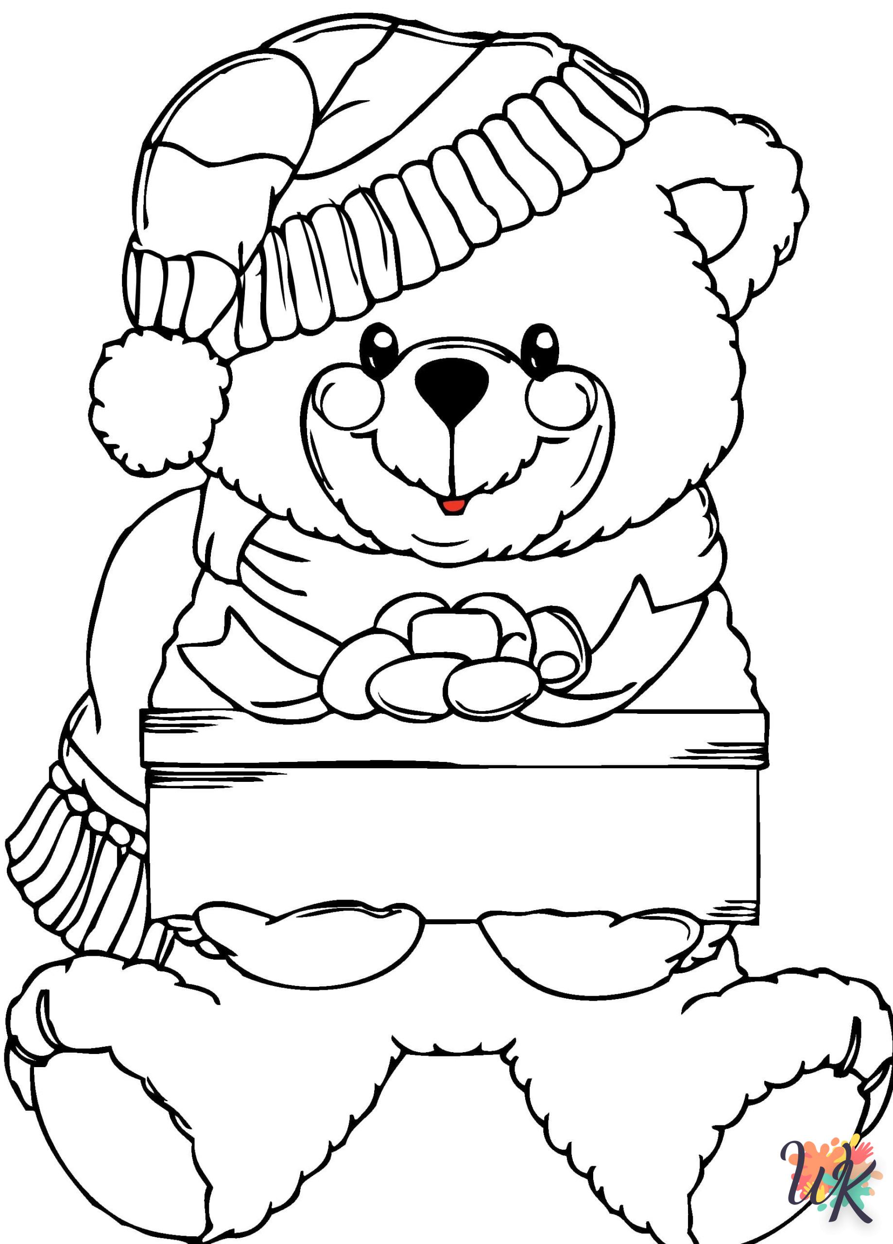 coloriage Cadeaux de Noel  7 ans en ligne gratuit à imprimer