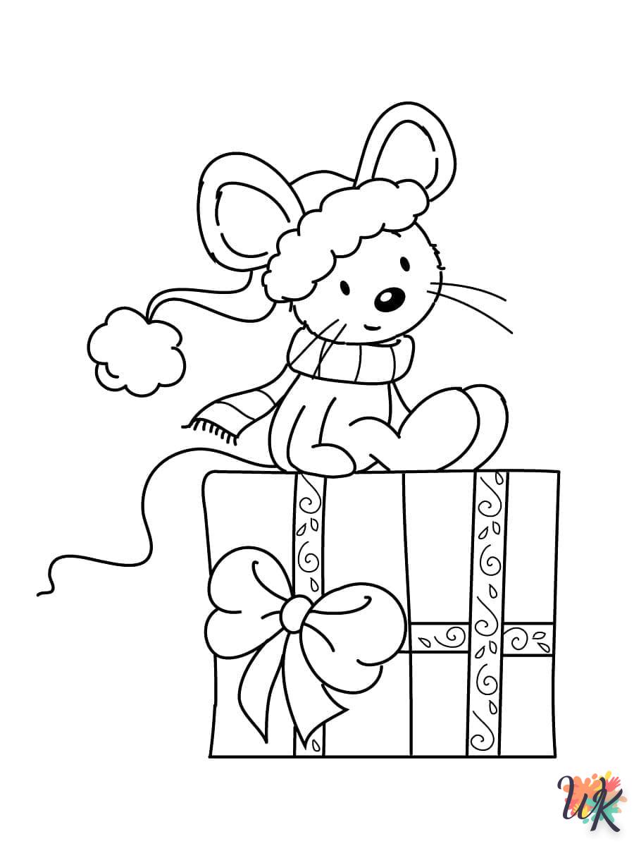 coloriage Cadeaux de Noel  gratuit en ligne