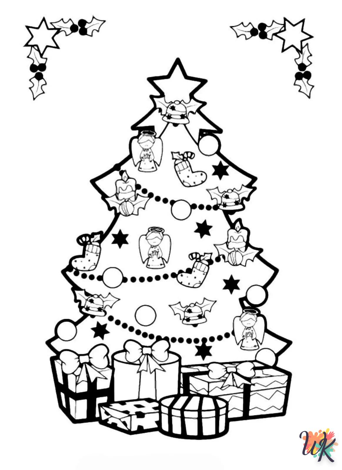 coloriage Cadeaux de Noel  enfant à imprimer gratuit