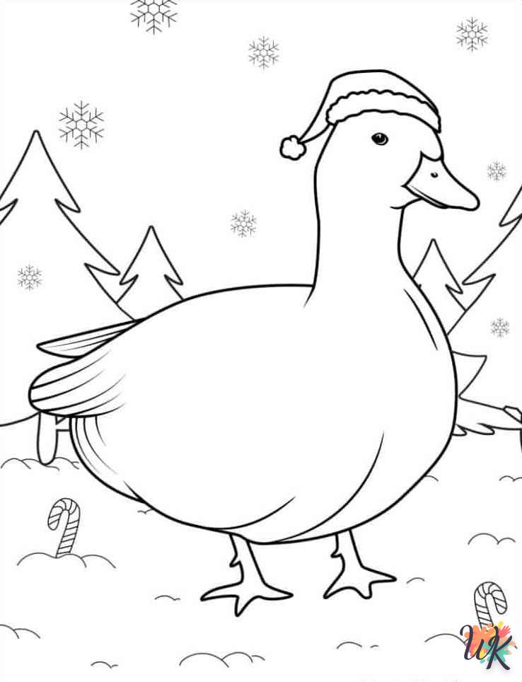 coloriage Canard  a telecharger