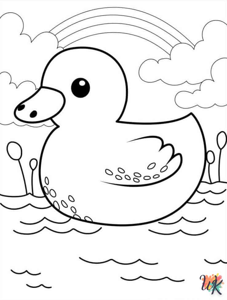 coloriage Canard  pour enfants