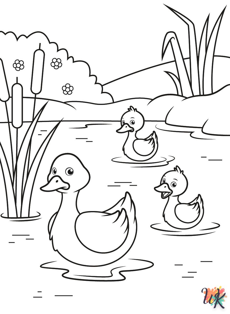 coloriage Canard  pour enfant de 8 ans