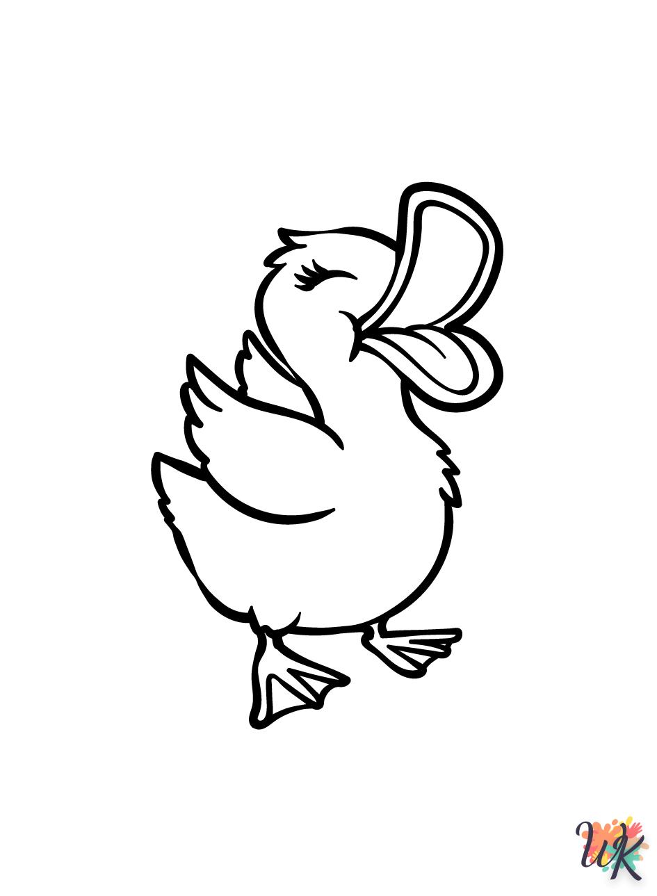 coloriage Canard  à colorier en ligne gratuit