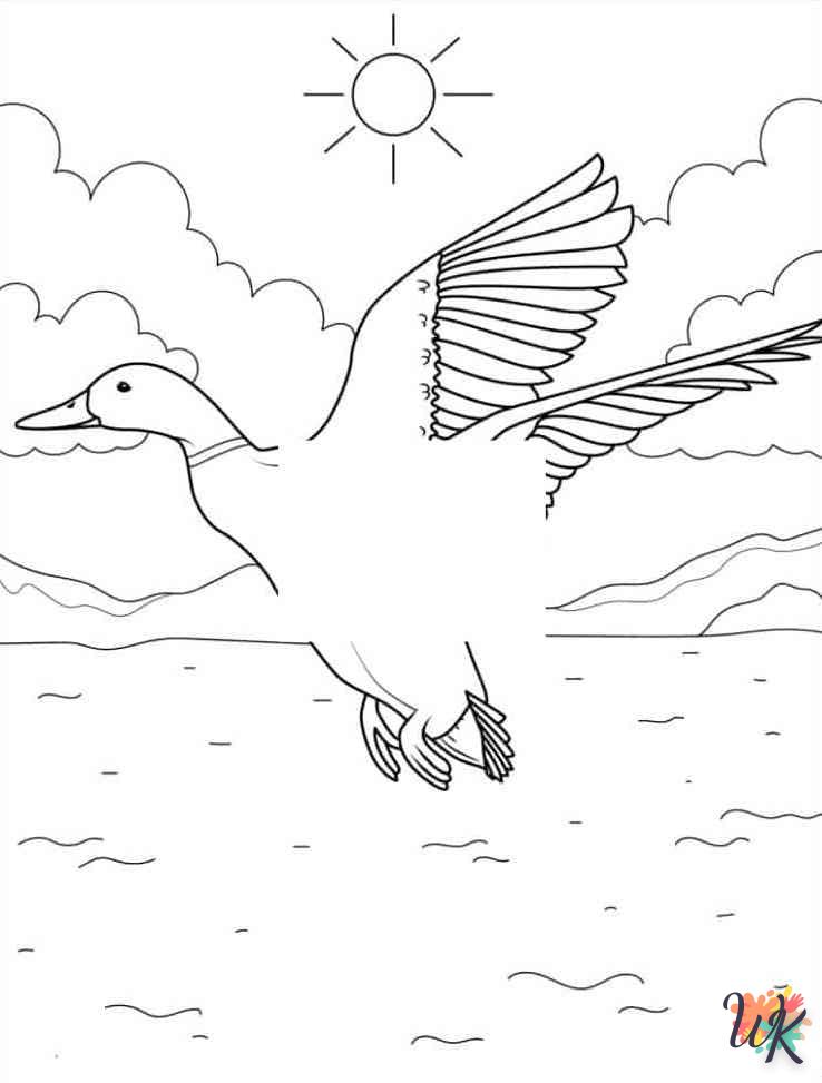 à imprimer coloriage Canard