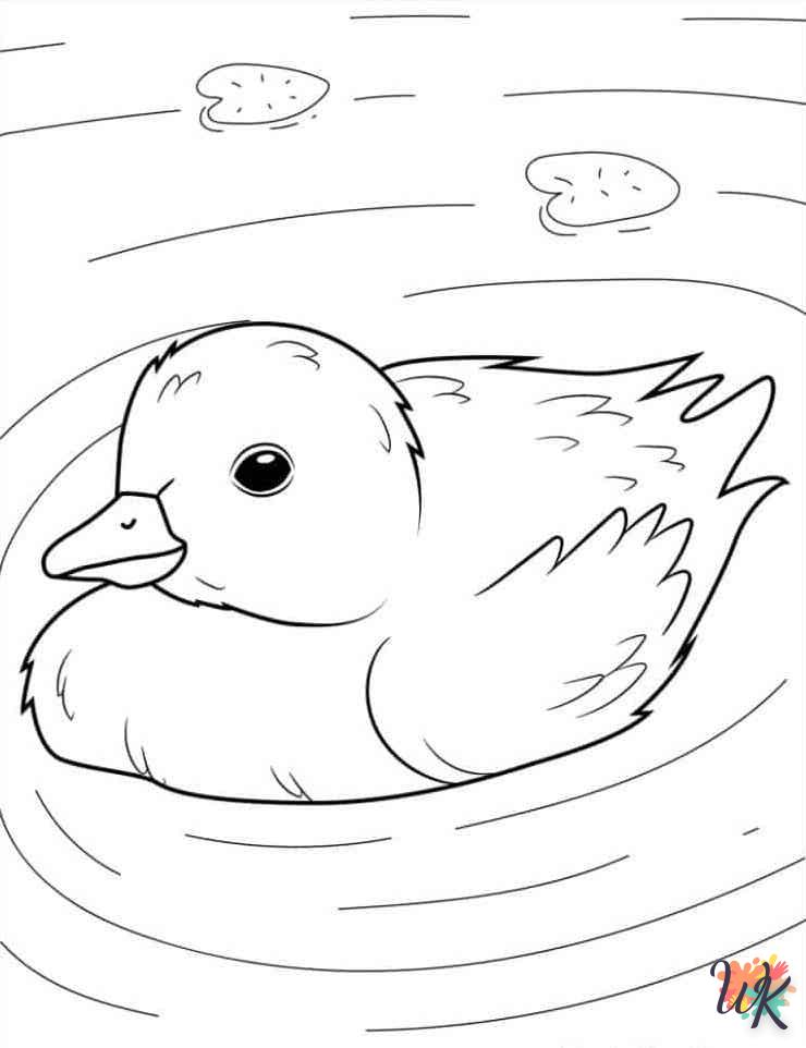 coloriage Canard  pour enfant de 3 ans