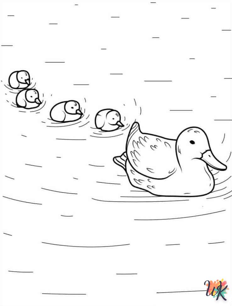 coloriage Canard  a imprimer enfant 10 ans