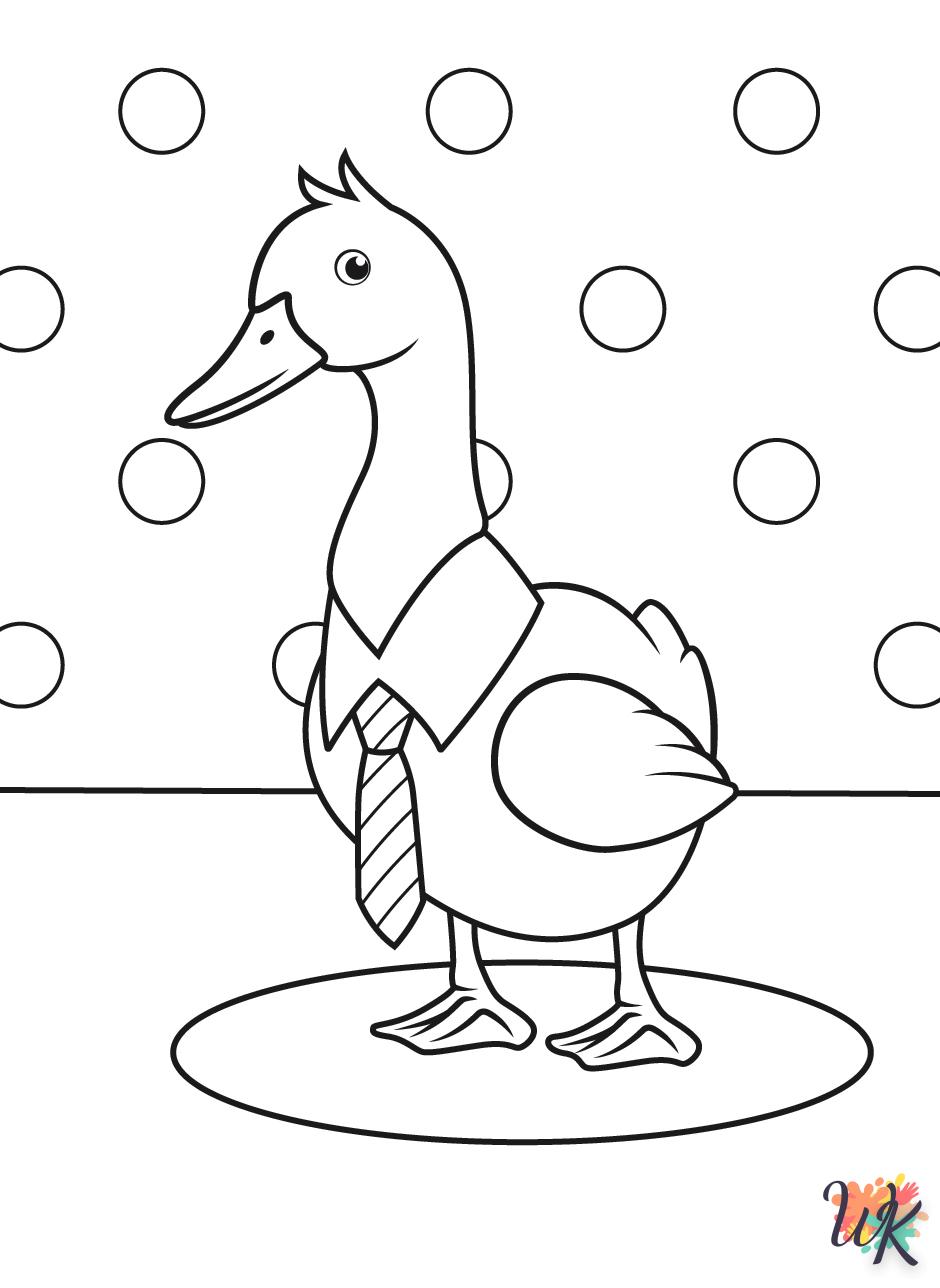 coloriage Canard  en ligne pour enfant