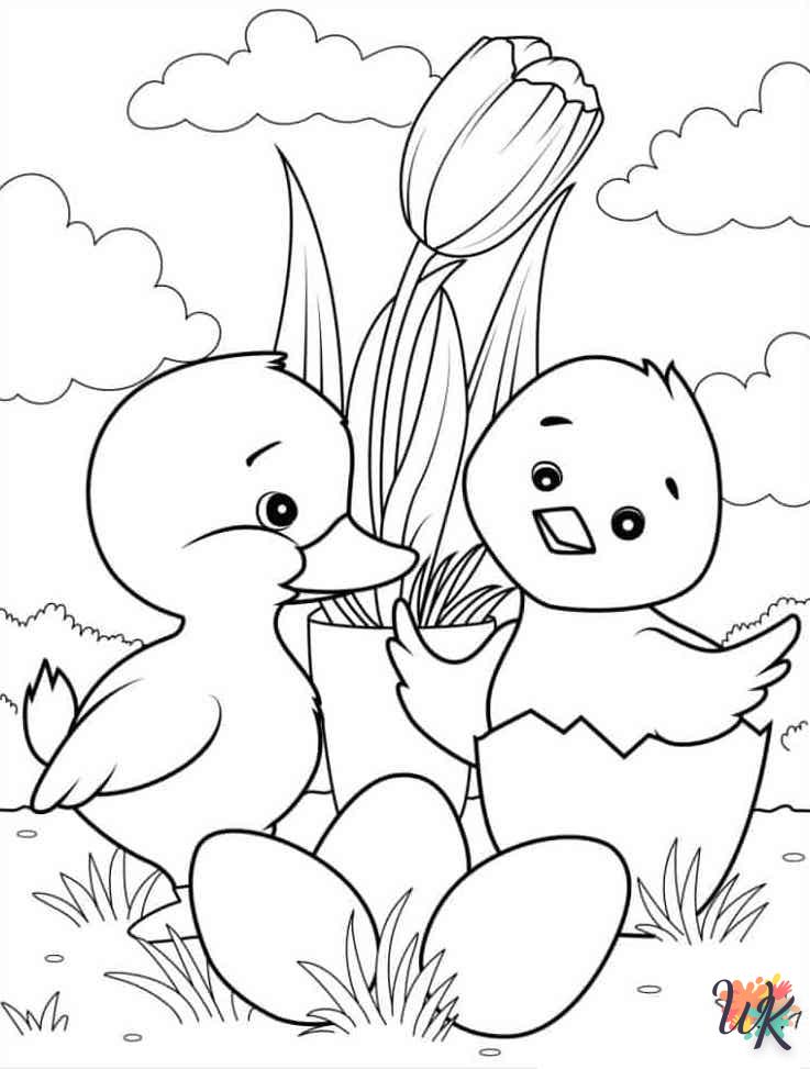 coloriage Canard  a colorier en ligne gratuitement