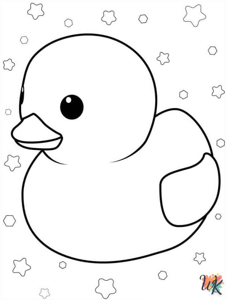 coloriage Canard  animaux enfant a imprimer