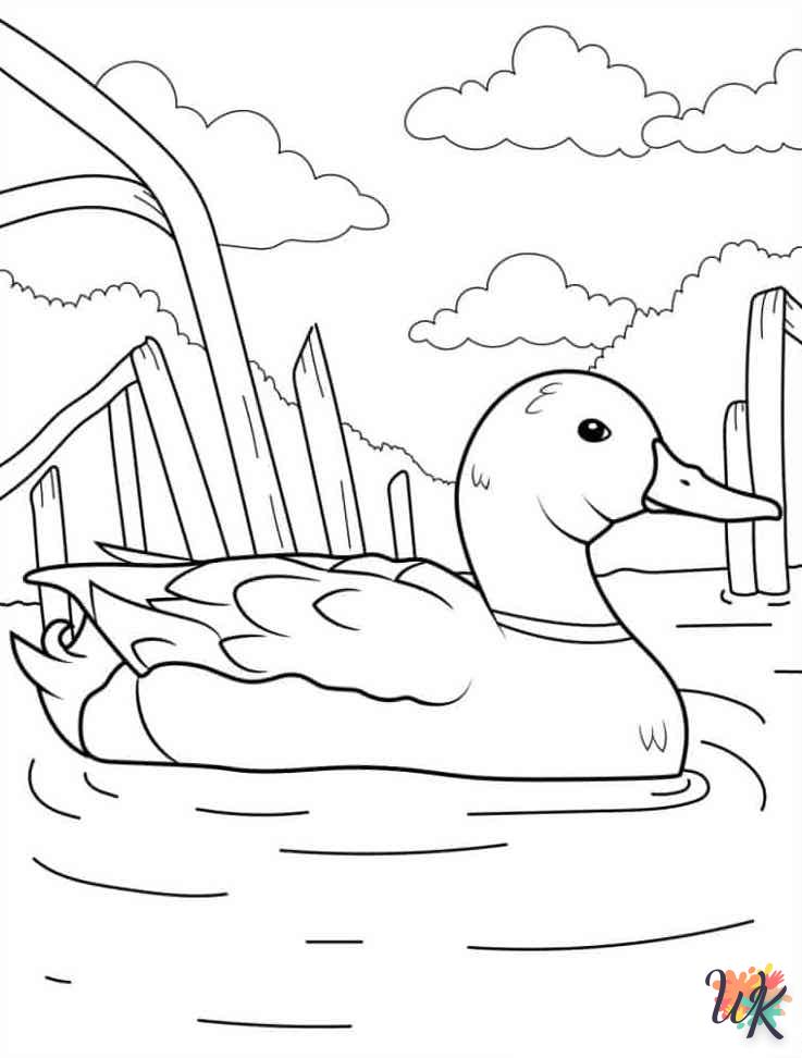 coloriage Canard  en ligne pour enfant