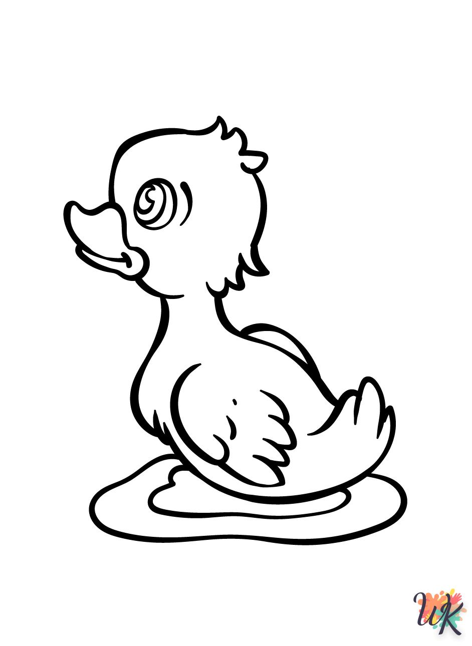 coloriage Canard  pour enfant de 6 ans