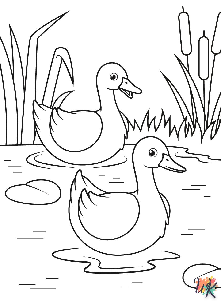 coloriage Canard  pour enfant de 2 ans