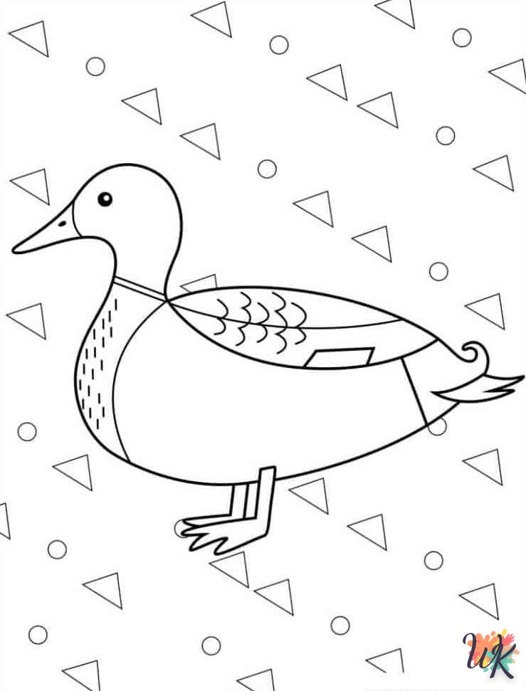 coloriage Canard  a colorier en ligne gratuitement