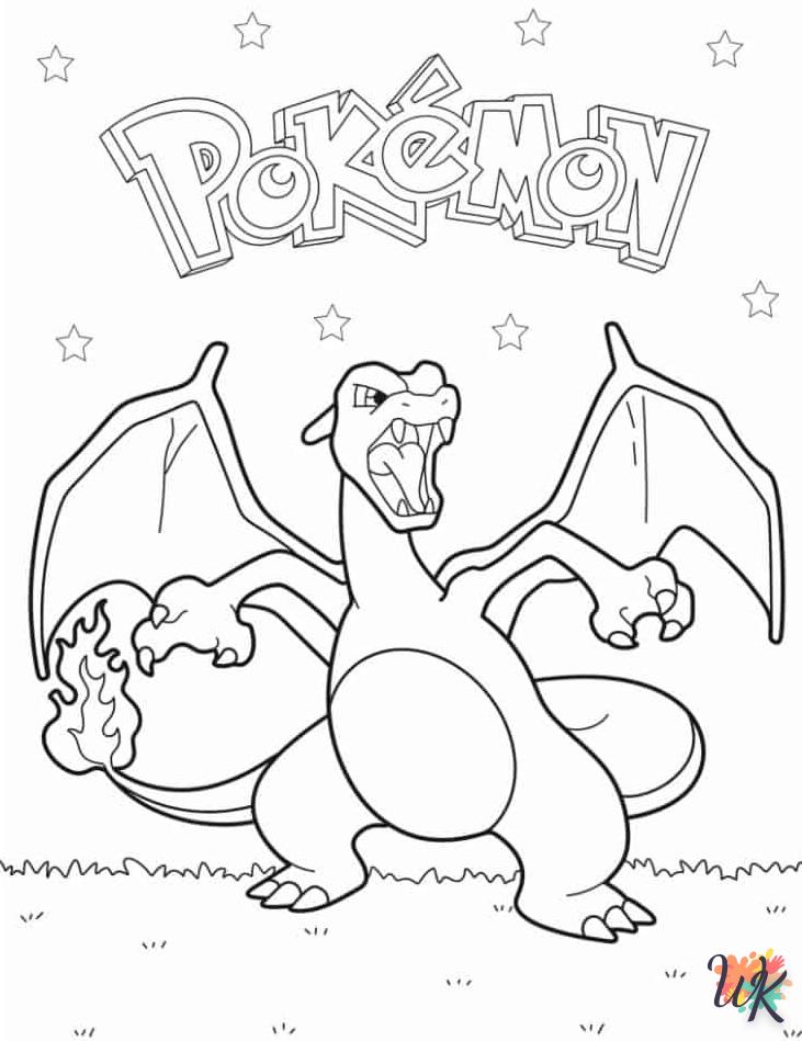 télécharger coloriage Dracaufeu  gratuit