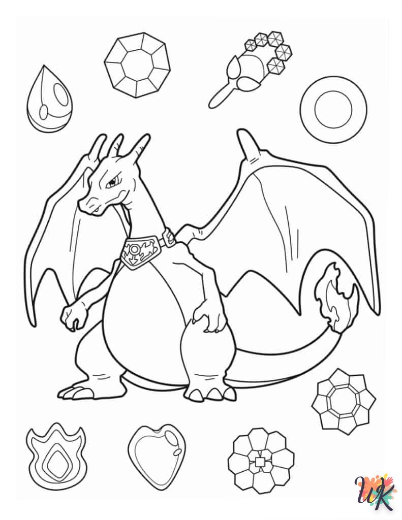 coloriage Dracaufeu  pour enfant à imprimer