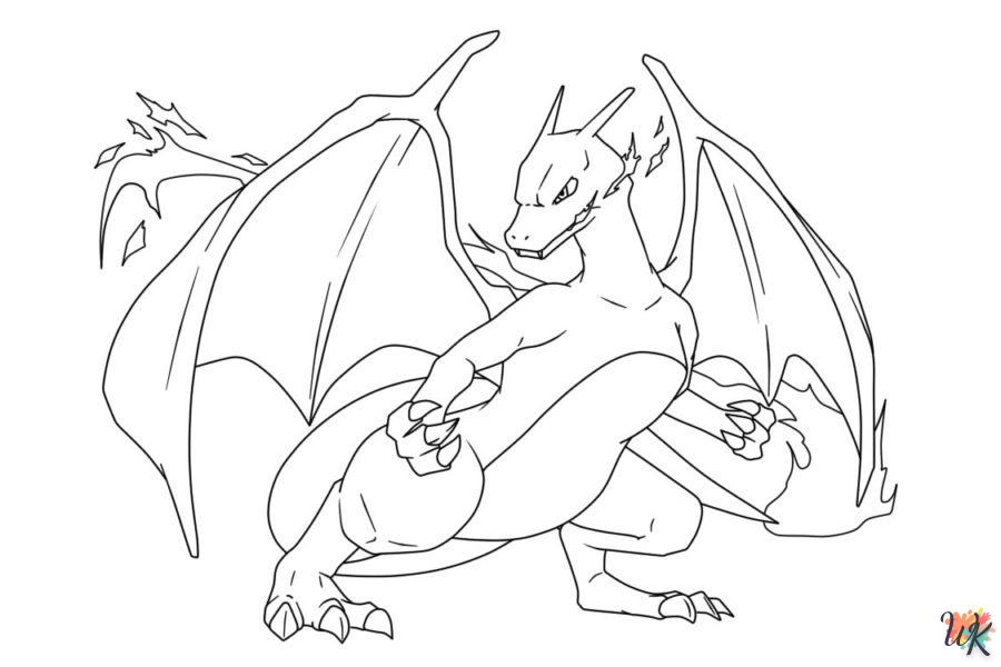 Coloriage Pokemon Dracaufeu Vmax Shiny A Imprimer