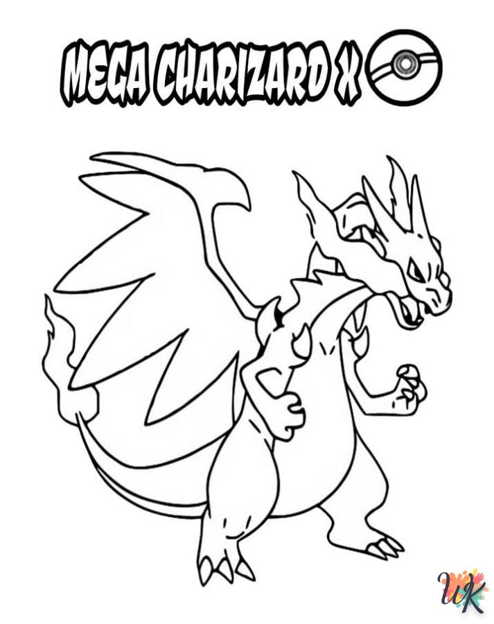 coloriage Dracaufeu  pour enfant de 7 ans