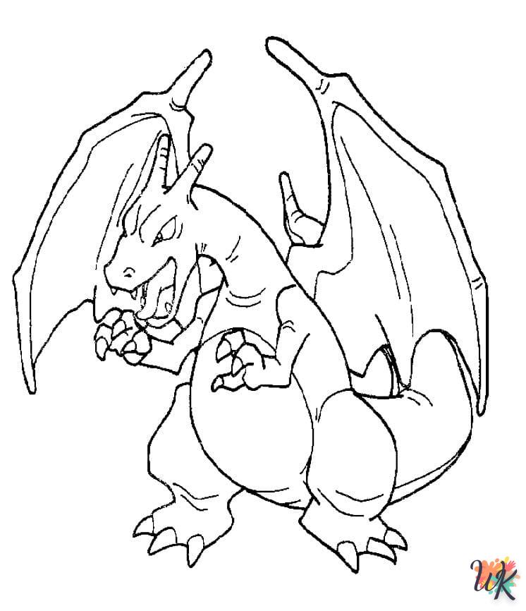 coloriage Dracaufeu  en ligne pour bebe de 2 ans