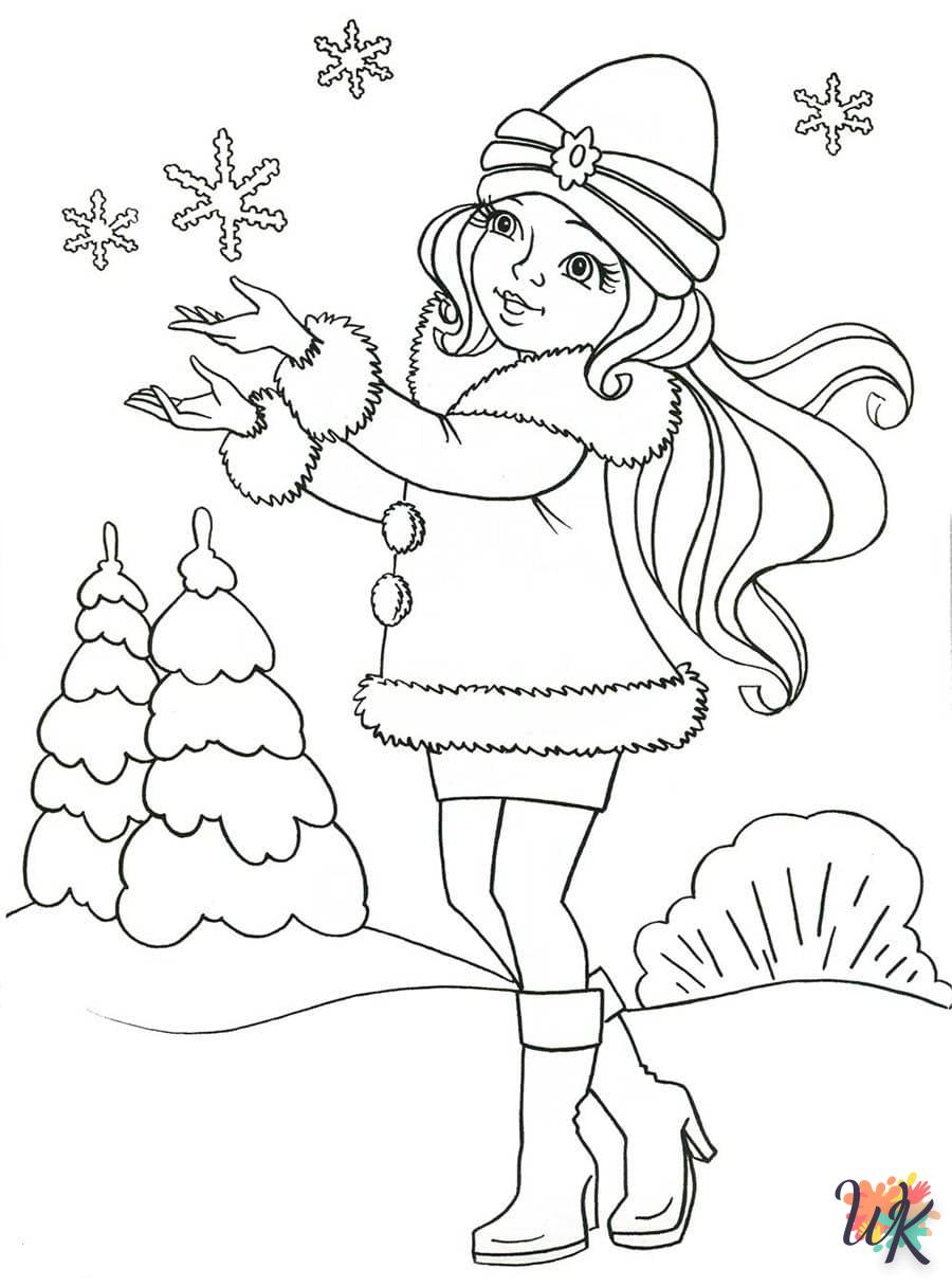 coloriage Hiver  pour enfant de 10 ans