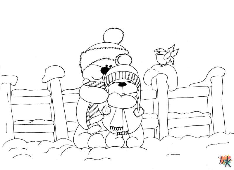 coloriage Hiver  gratuit en ligne