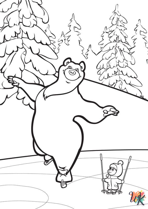 coloriage Hiver  pour enfant de 7 ans