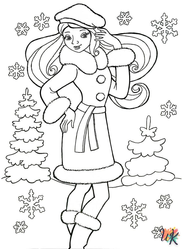 coloriage Hiver  pour enfants à télécharger