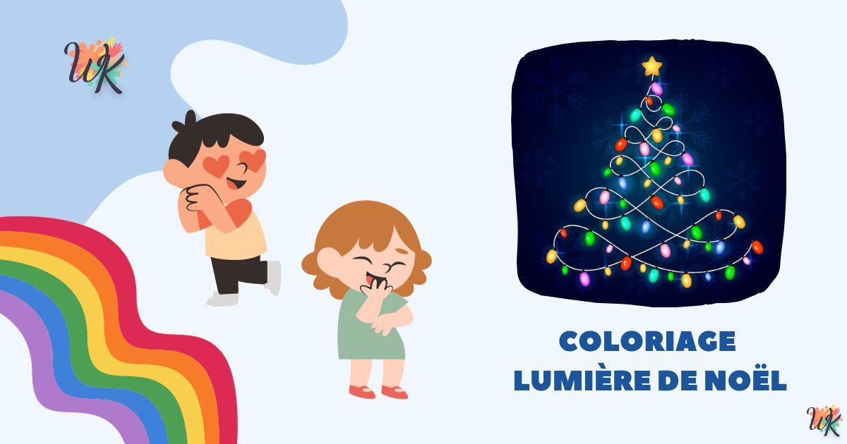 Coloriage Lumière de Noël Illuminez les vacances magiques 6 Coloriage Lumière de Noël Illuminez les vacances magiques