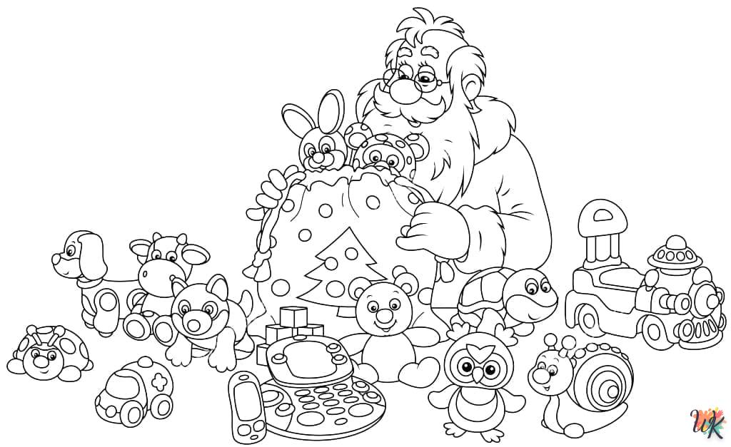 coloriage Noel  pour enfant de 2 ans