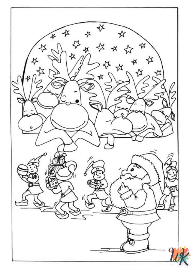 image pour coloriage Noel  enfant