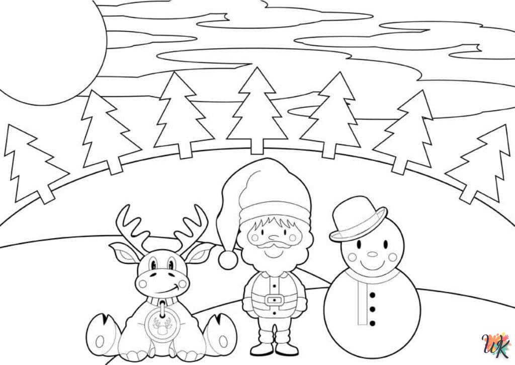 coloriage Noel  à imprimer pdf