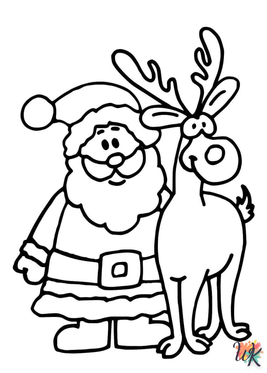 coloriage Noel  à imprimer pour enfant de 10 ans