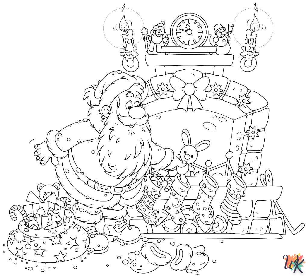 coloriage Noel  gratuit à imprimer