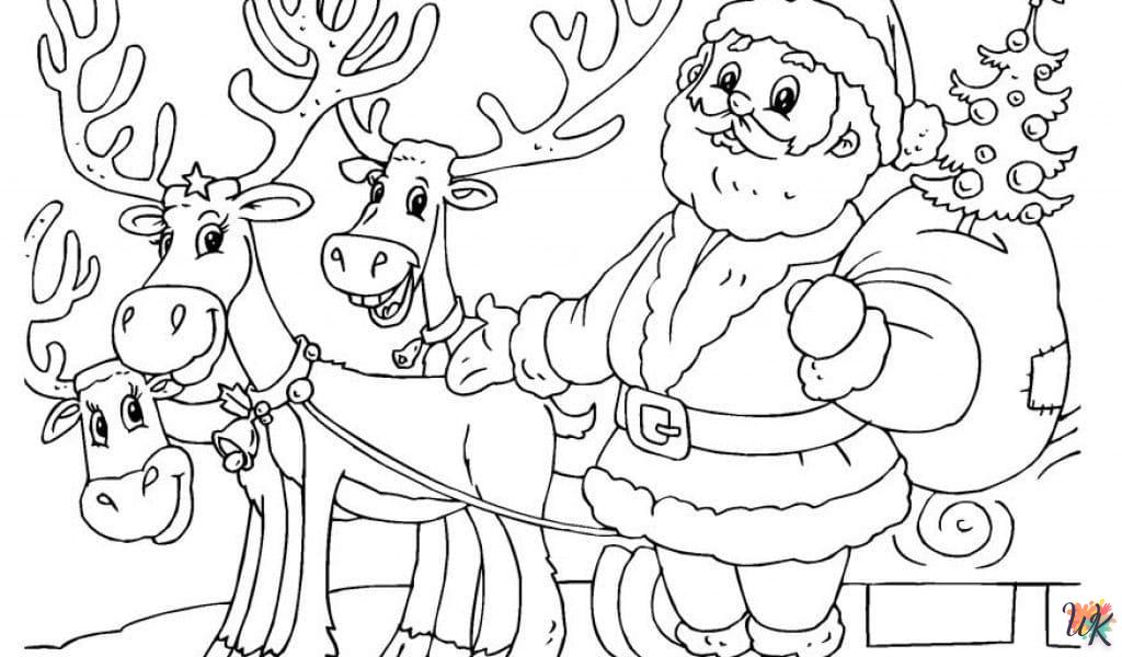 coloriage Noel  pour enfant de 5 ans