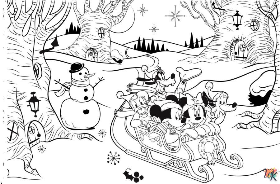 coloriage Noël de Disney  en ligne a colorier