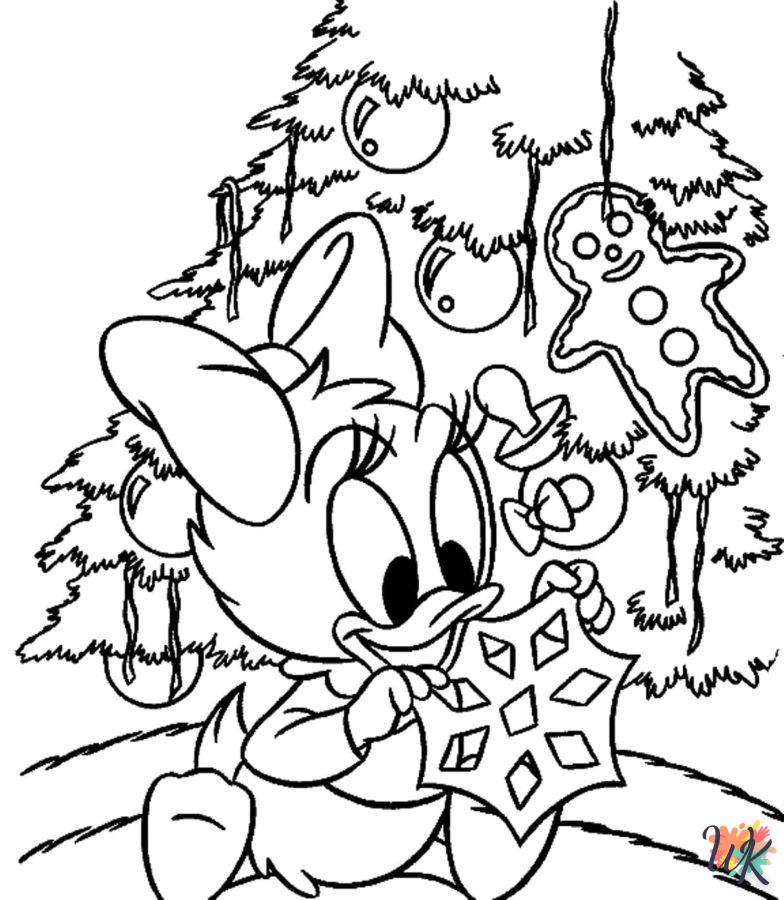 coloriage Noël de Disney  enfant à imprimer gratuit