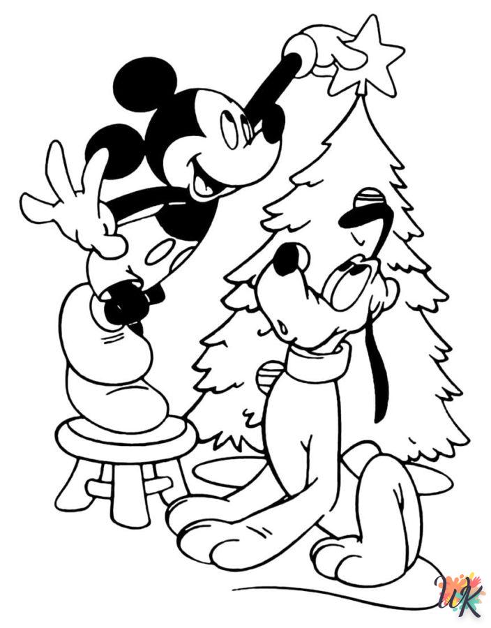 image de coloriage Noël de Disney  pour enfant