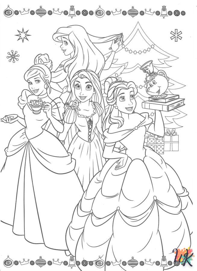 coloriage Noël de Disney  pour enfant de 4 ans