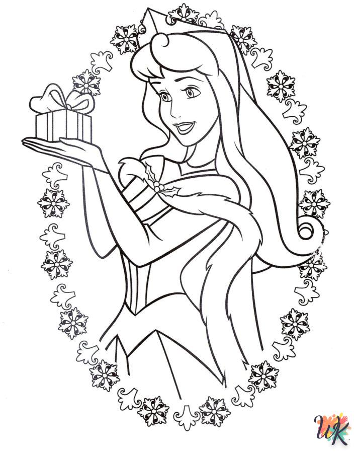 coloriage Noël de Disney  à imprimer pdf gratuit