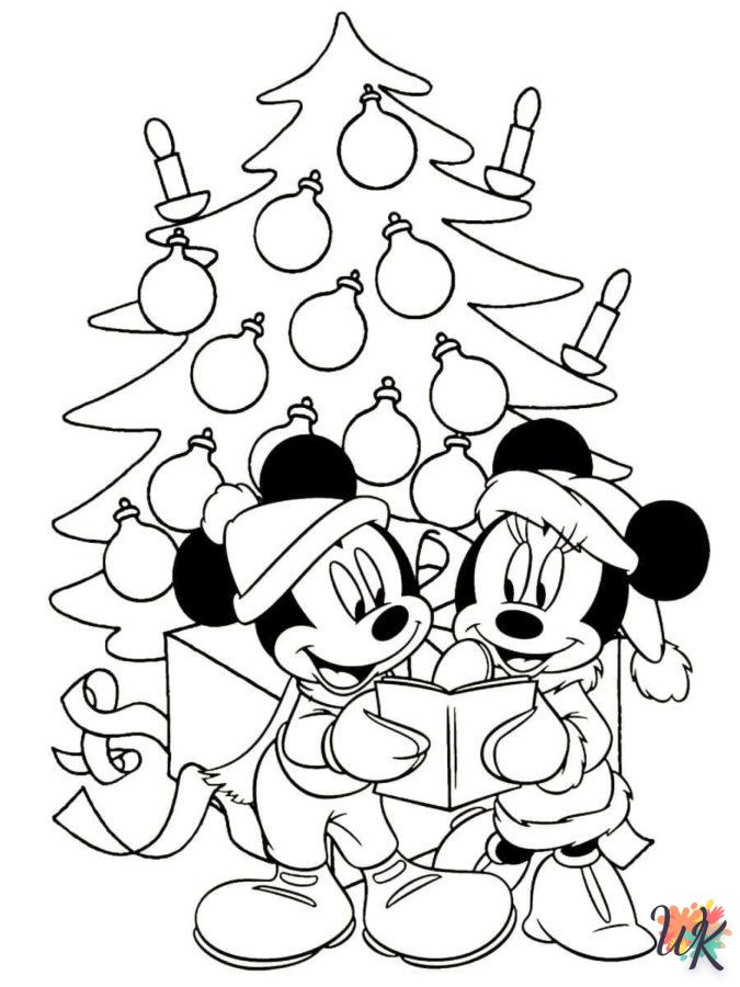 coloriage Noël de Disney  à imprimer gratuitement pdf