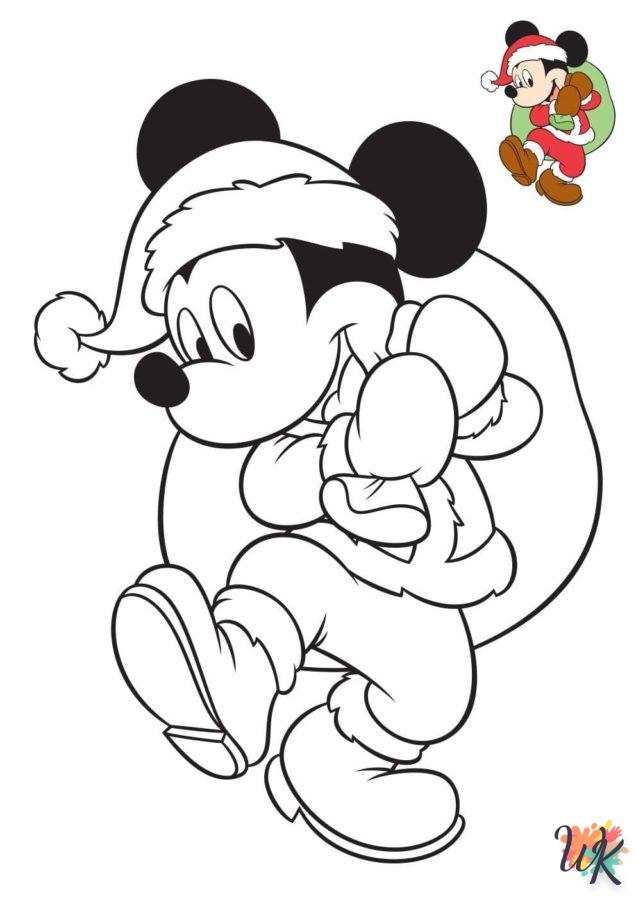 coloriage Noël de Disney  a dessiner et imprimer
