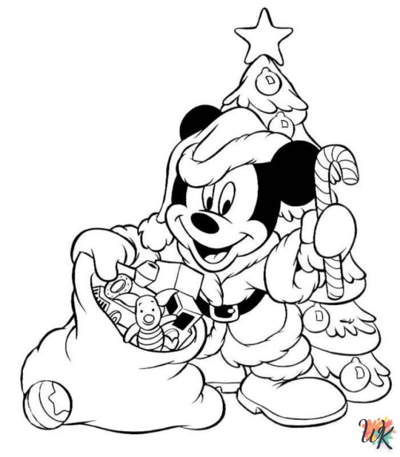 coloriage Noël de Disney  pour enfants à télécharger